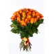 Fascio di 30 rose arancio