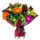 Bouquet of gerberas,orchids and red roses