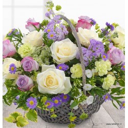 Basket by the lilac tones..