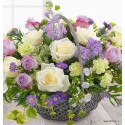 Panier par les tons lilas..