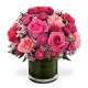 Belle composition avec des tournesols,des hortensias, roses...