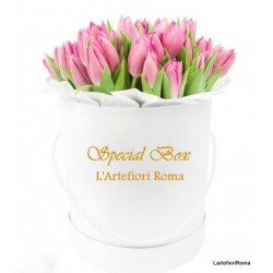 Special Box 40 tulipani rosa.