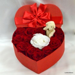 Box Special Cuore di rose Senza Tempo.
