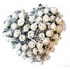 Cuore di rose bianche