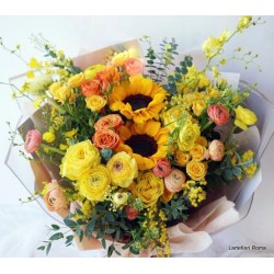 Girasoli e fiori di campo