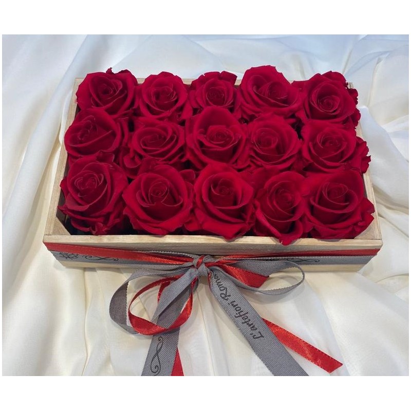 BOX rose eterne 