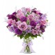 Belle composition avec des tournesols,des hortensias, roses...