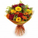 Mimosa9   Grazioso cesto con tulipani rosa e mimosa