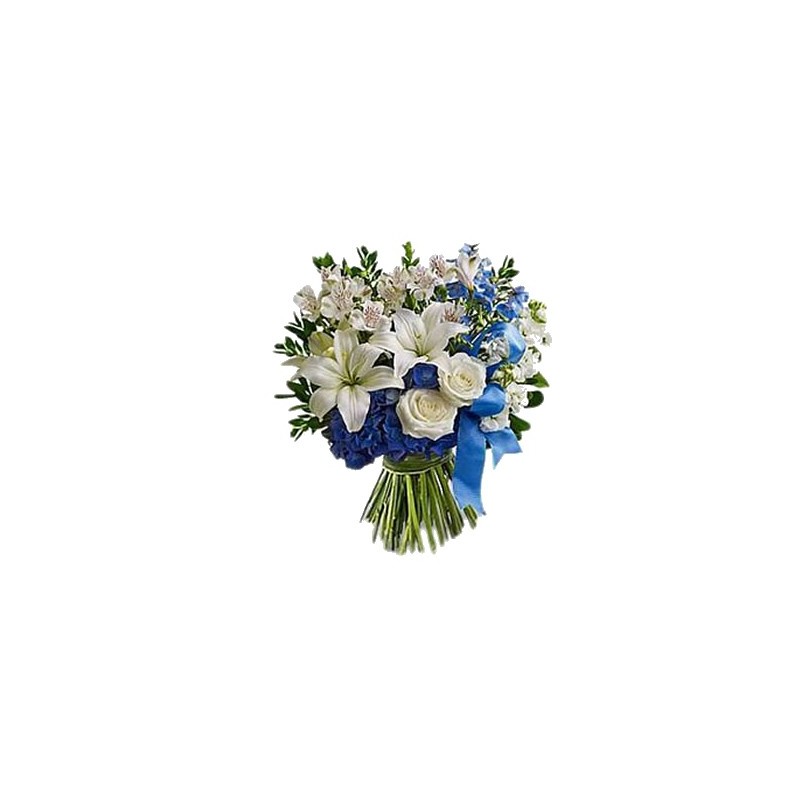 Ramo blanco para Ella y Azul para la nueva llegada