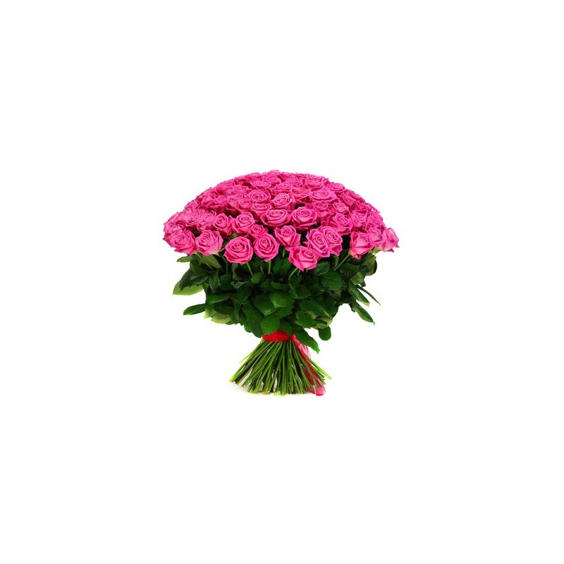 Grand bundle avec deux douzaines de roses roses
