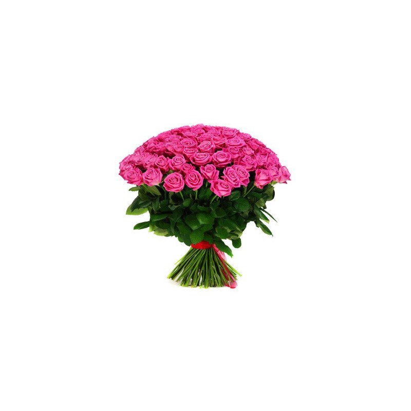 Great bundle with two dozen pink roses