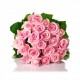 Cesto di fiori combinazione dai colori rosa e orchidee rosa