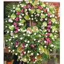 Great Crown of orchids, anthurium and rose.