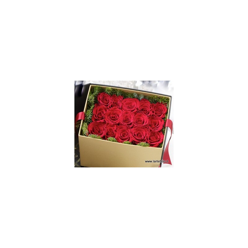 Combination sushi of 15 roses in a box