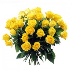 Bouquet of yellow roses yellow