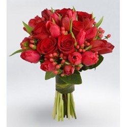  Tulipani e rose rosse 