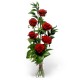 6 Rose rosse in confezione 