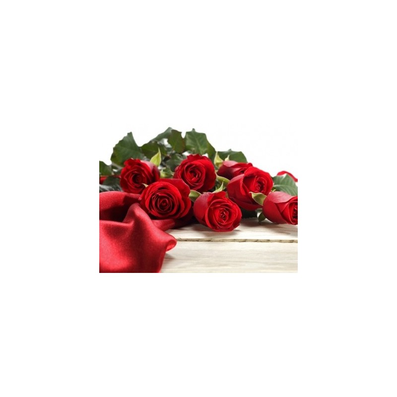 8 Rose rosse in confezione 