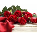 11 rose rosse in confezione
