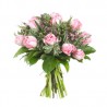 Composizione di rose e tulipani 