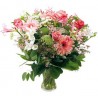 Combinazione di fiori misto rosa