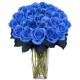 Ramo De Flores Grandes De Color Azul