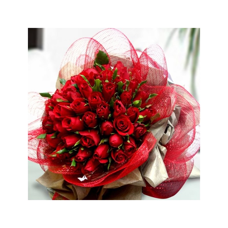 San Valentino 3- gran-bouquet di 40 rose rosse special