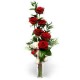  San Valentino7 -- 6 red roses with a cute plush toy in the sheets of green