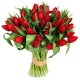  San Valentino1 -bouquet of 7 red roses green leaves