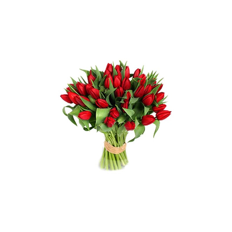 Bouquet di Tulipani e rose rosse