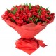  Bouquet of 100 red tulips 
