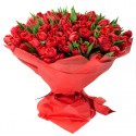 100 червоних тюльпанів 